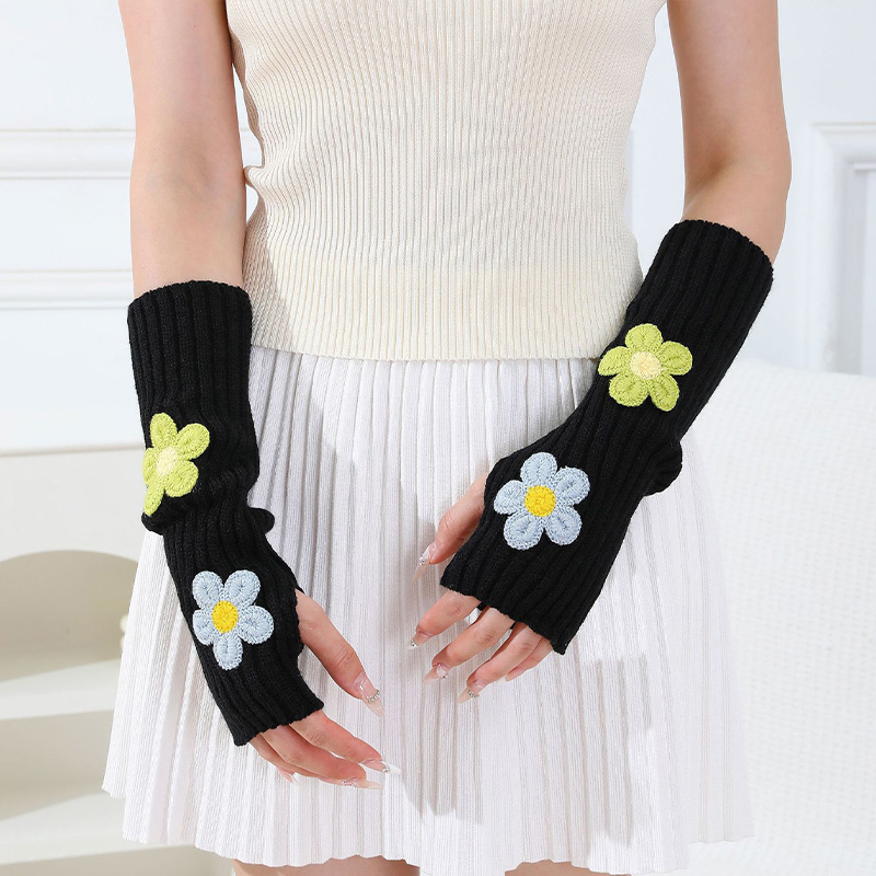 Y2k Accessories Sweet Pink Flo - đánh giá và giá Fingerless Glove Knit