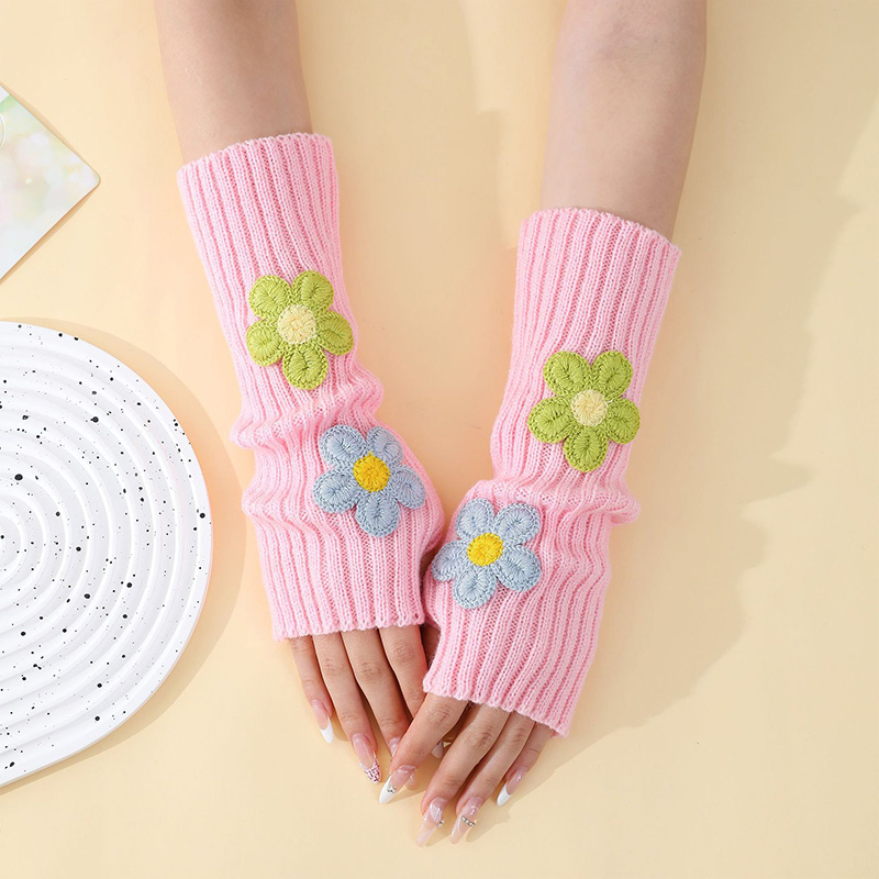 Y2k Accessories Sweet Pink Flo - đánh giá và giá Fingerless Glove Knit