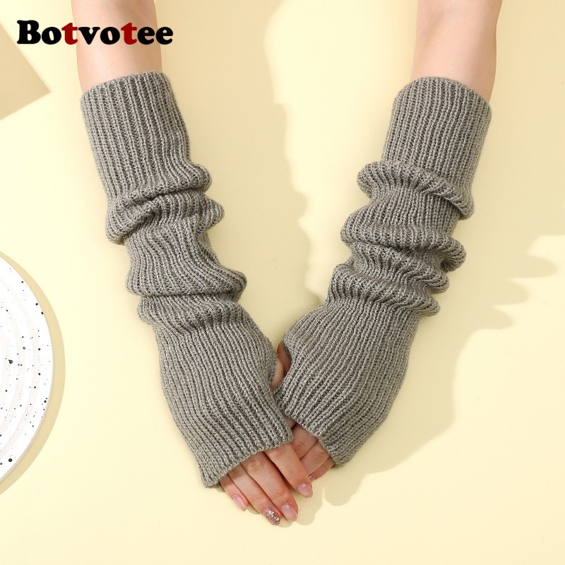 Botvotee Y2k Accessories Knit  - đánh giá và giá Fingerless Glove Knit